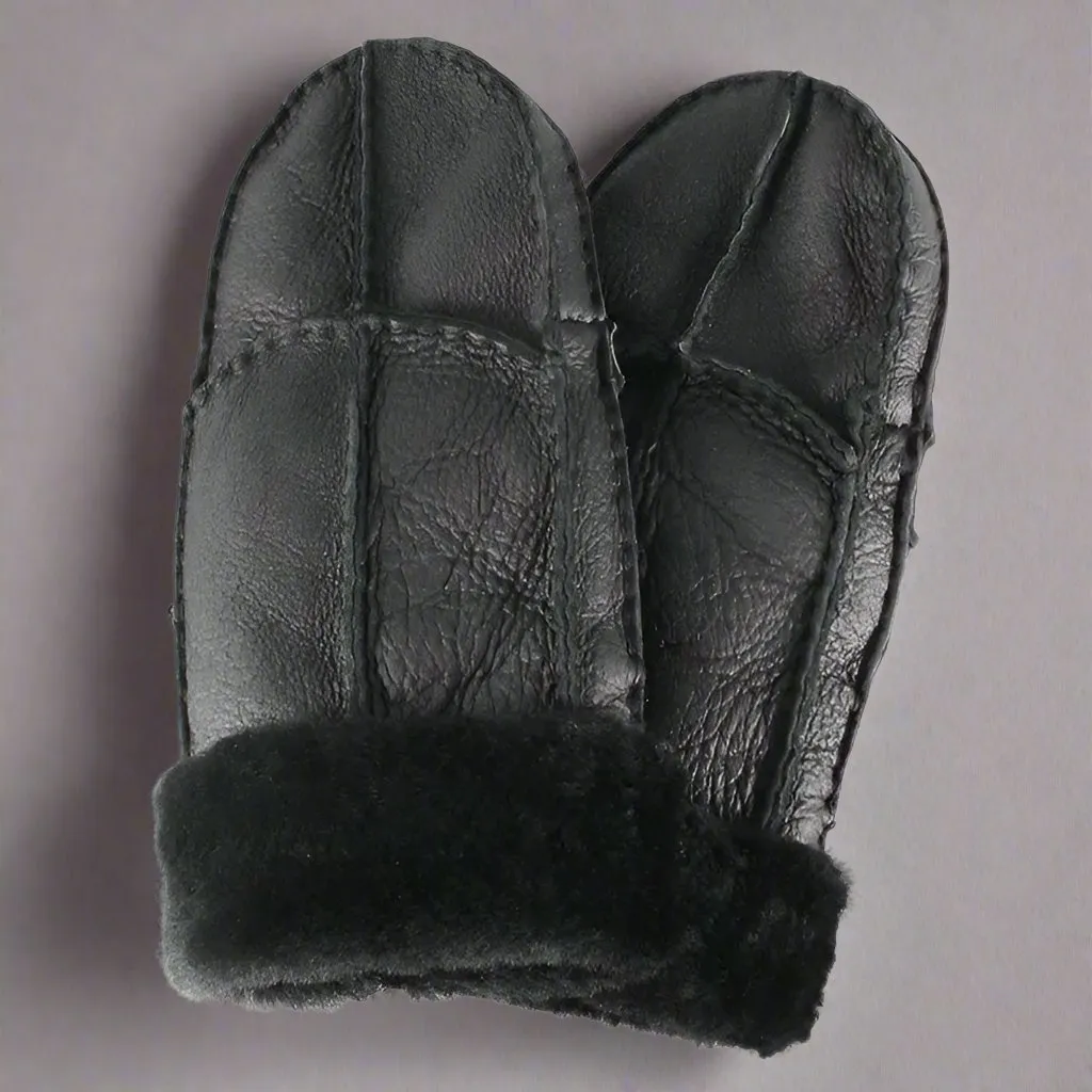 BOL Women's Shearling Leather Mittens