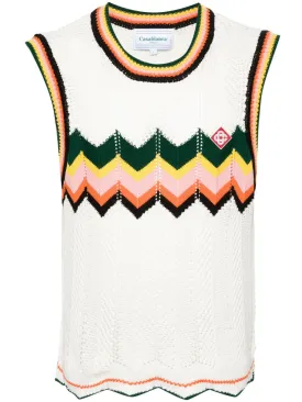 Casablanca 'Chevron' Knit Vest