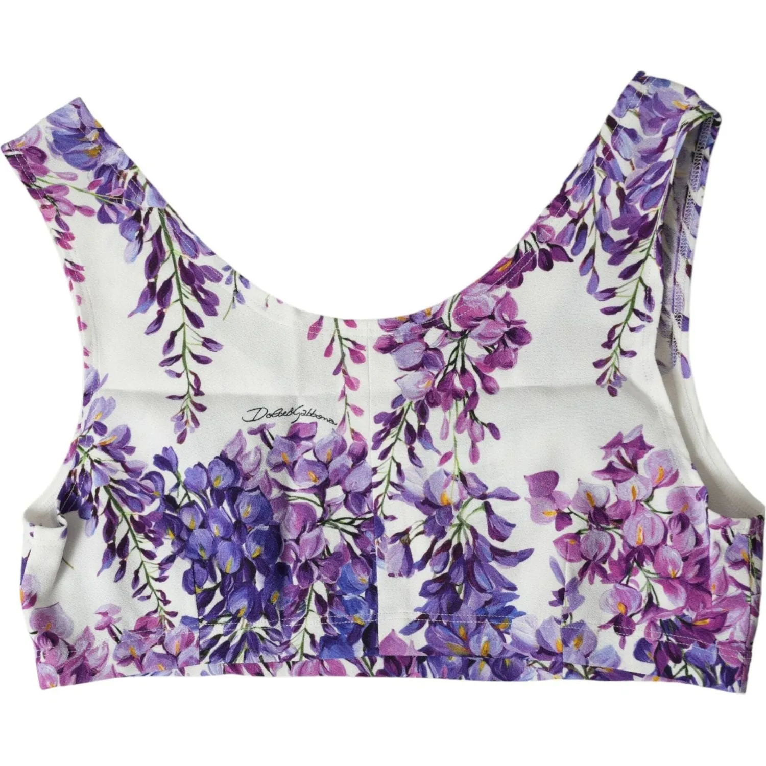 Dolce & Gabbana Elegant Floral Cropped Top