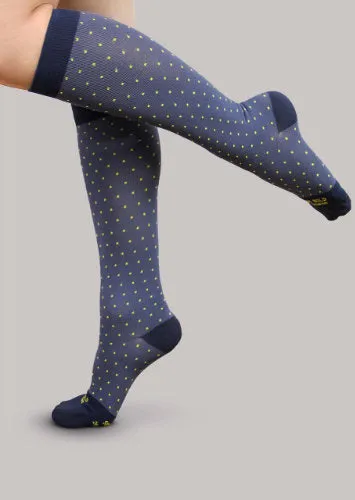 Ease Bold Patterned, 15-20 mmHg, Knee High, Closed Toe