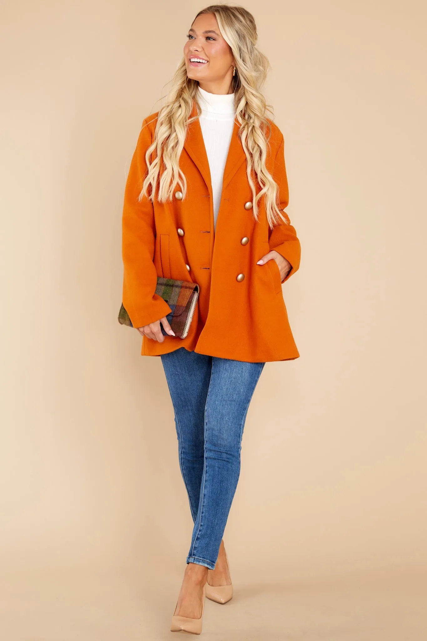 Fit For A Queen Burnt Orange Coat