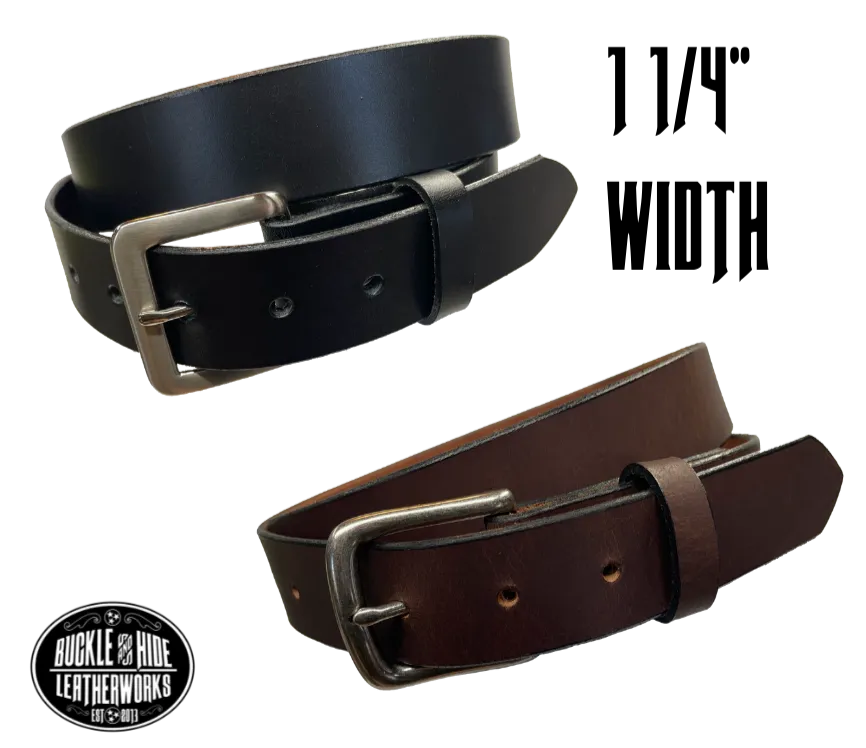 "The Scranton" 1 1/4" Leather Dress Belt