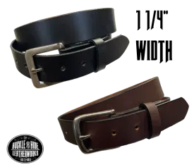 "The Scranton" 1 1/4" Leather Dress Belt