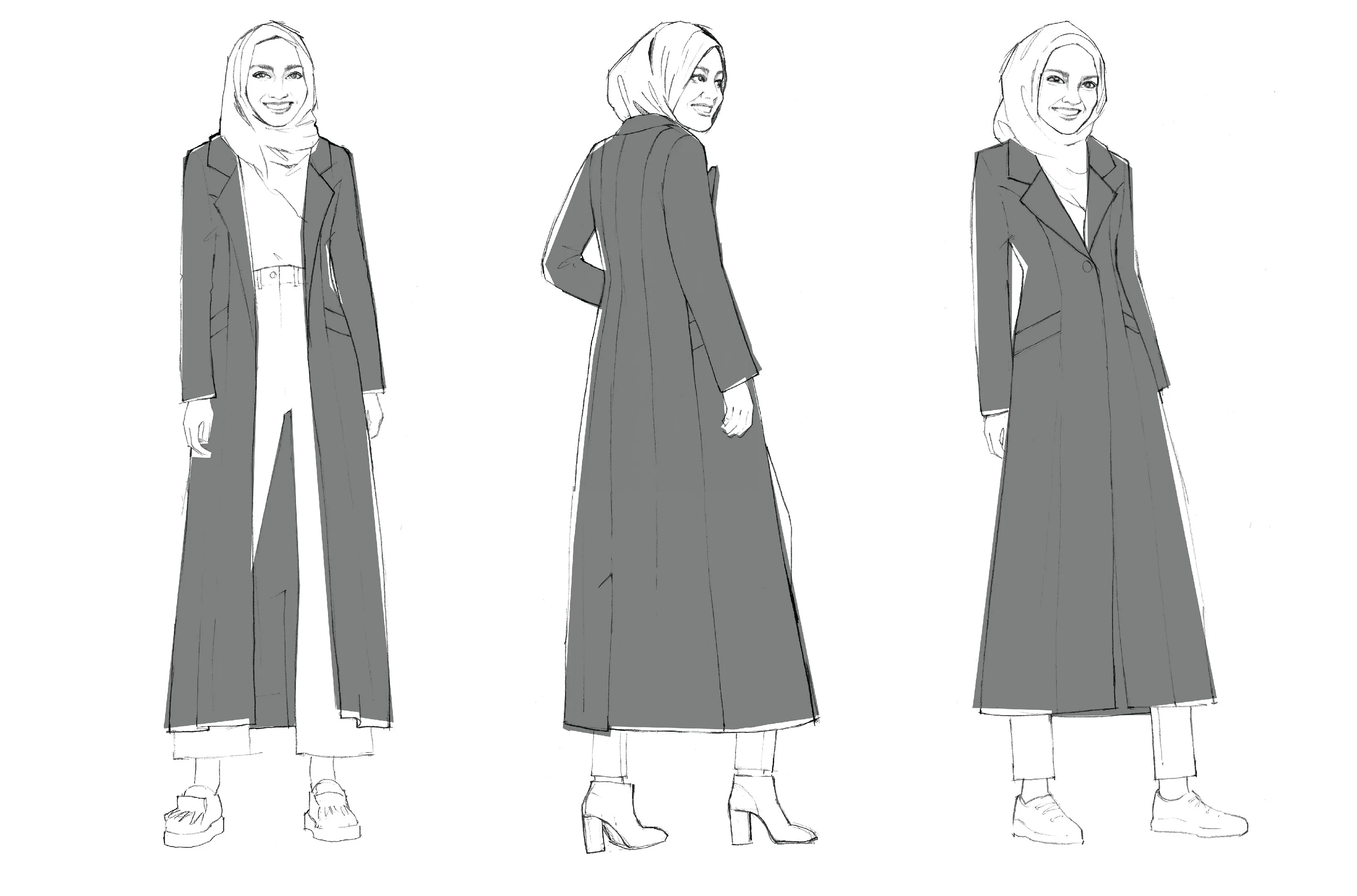 Rumana Coat - PDF Sewing Pattern sizes UK 2-38