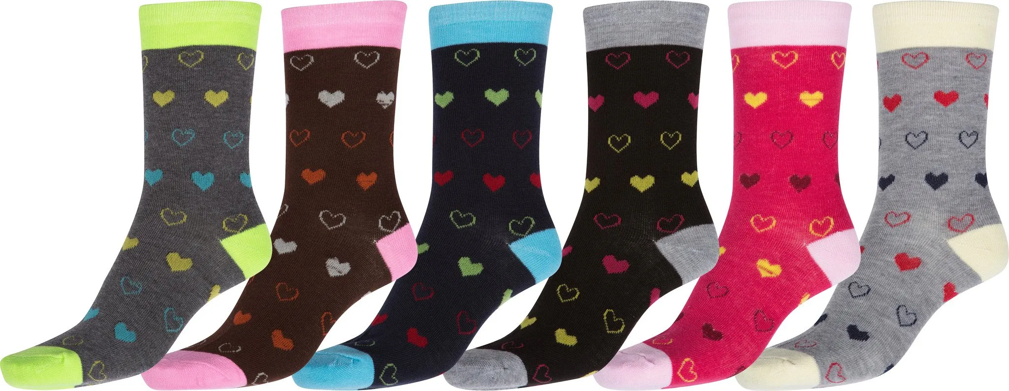 Sakkas Women's Poly Blend Soft and Stretchy Crew Pattern Socks Assorted 6-pack