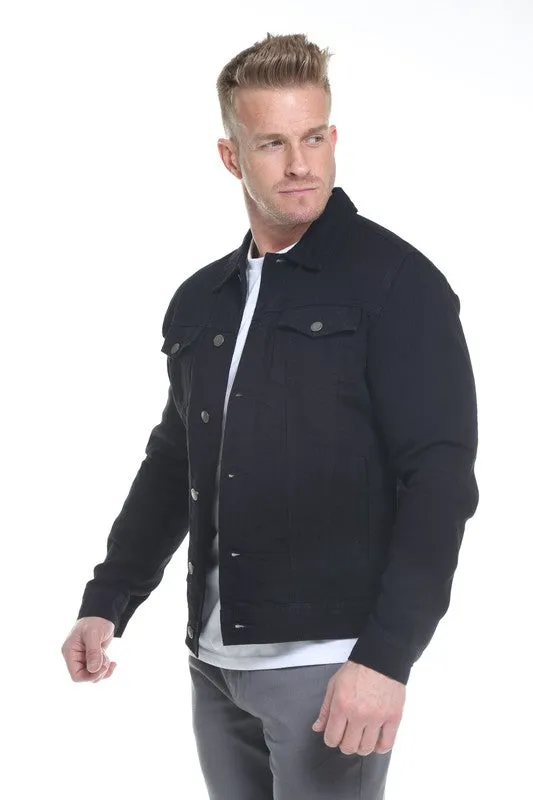 TEEK - Black Men's Denim Jacket