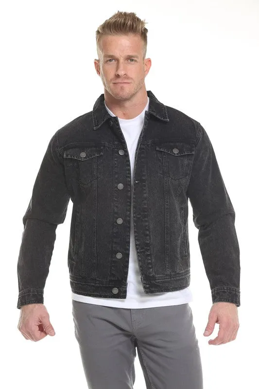 TEEK - Black Men's Denim Jacket