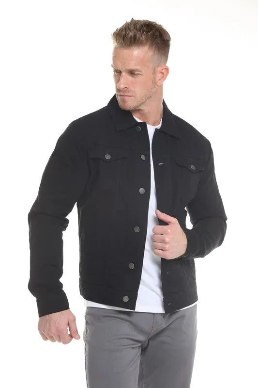 TEEK - Black Men's Denim Jacket