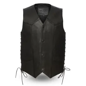 The Deadwood Men's Classic Traditional Side Laces Vest