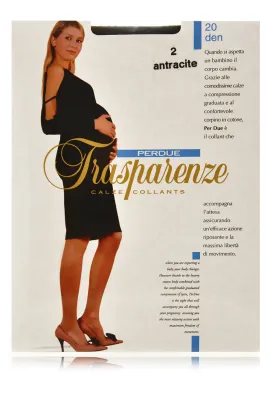 TRASPARENZE PERDUE Sheer Pregnancy Tights Antracite