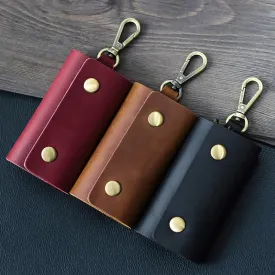 Versatile Belt Key Holder Leather Car Key Case